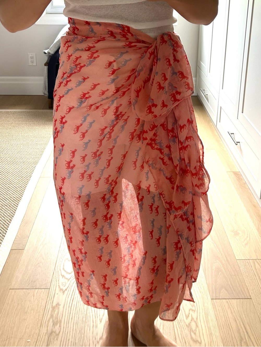 Pony print scarf / pareo
